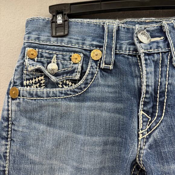 True Religion Jeans Women's 29x34 (8) Blue Billy Big T Boot Cut Western Normcore - Picture 4 of 15